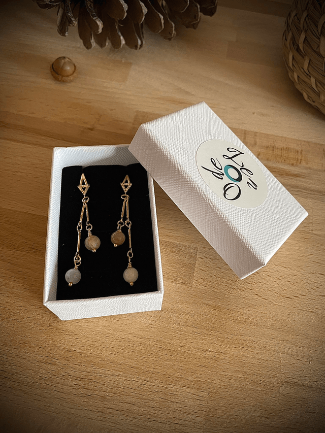 Boucles d’oreilles « Pluie de Lune »