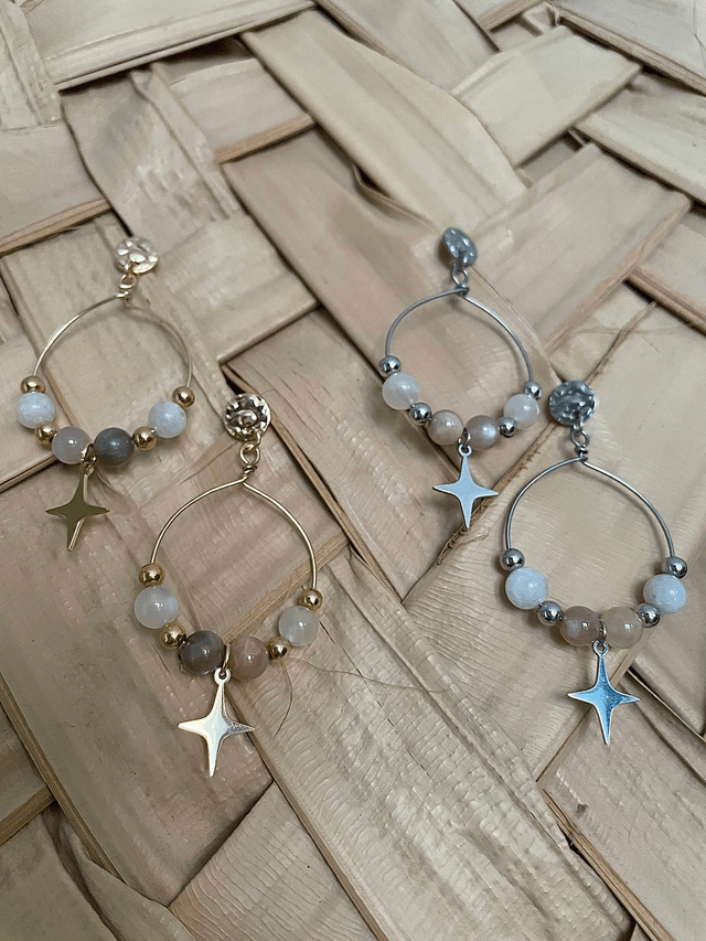 Boucles d’oreilles « Étoile de Lune »