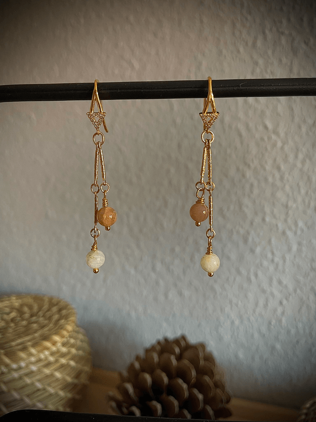 Boucles d’oreilles « Pluie de Lune »