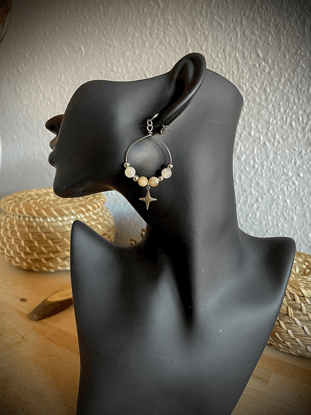 Boucles d’oreilles « Étoile de Lune »