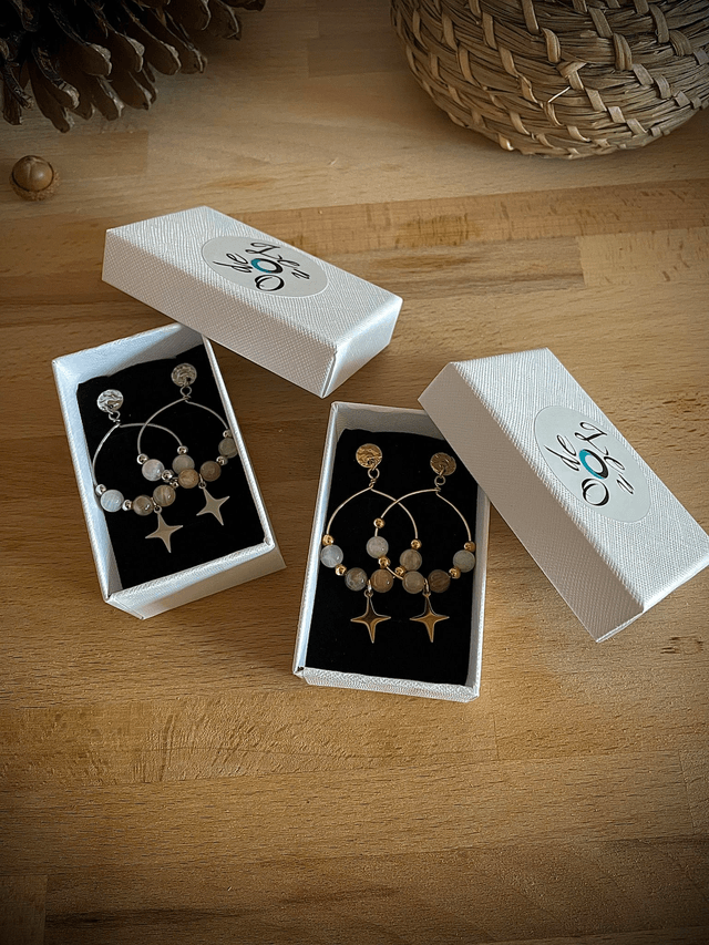 Boucles d’oreilles « Étoile de Lune »