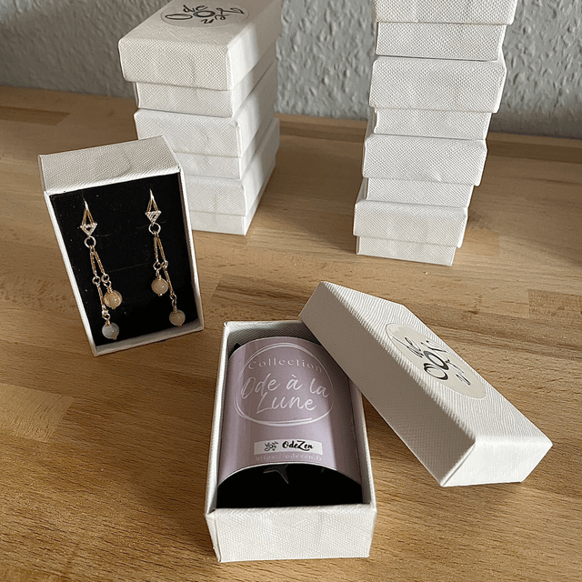 Boucles d’oreilles « Pluie de Lune »