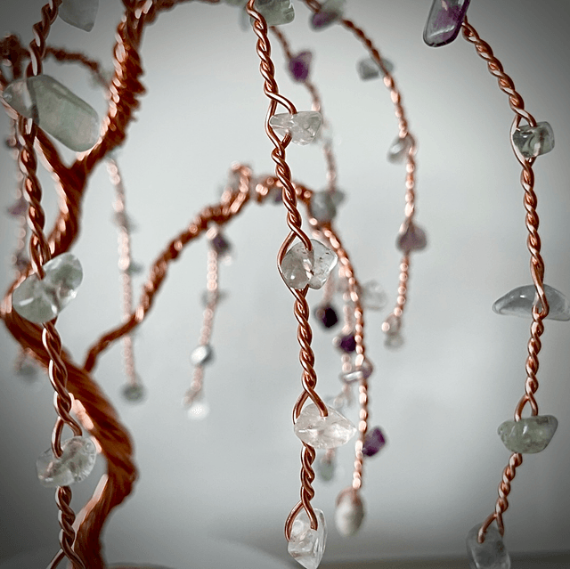 Arbre Saule Fluorite Multicolore 