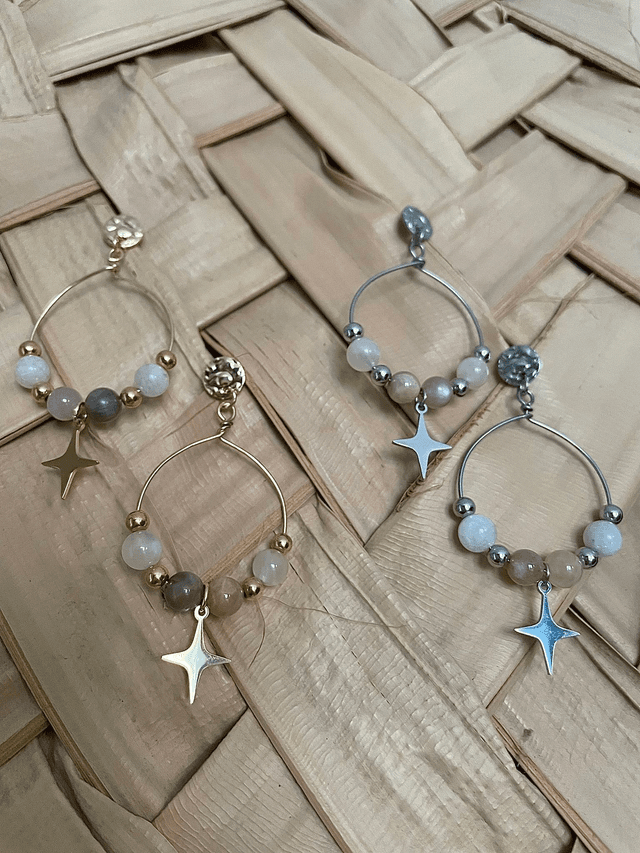 Boucles d’oreilles « Étoile de Lune »