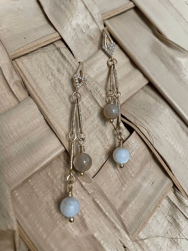 Boucles d’oreilles « Pluie de Lune »